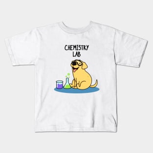 Chemistry Lab Funny Labrador Dog Pun Kids T-Shirt